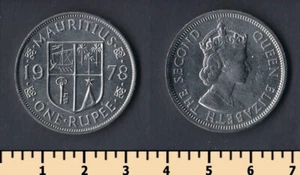 Mauritius 1 rupee  1978 - Picture 1 of 1