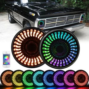 7'' LED RGB Demon Halo Headlights Combo Chasing For 1990-97 Mazda Miata MX5 MX-5 - Bild 1 von 21