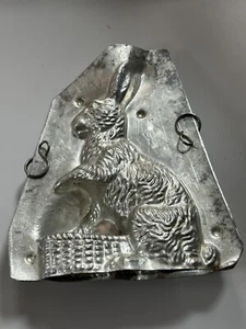 "Antiguo molde de chocolate Eppelscheimer conejito en cesta 7 3/4"" #4684 (J2)" - Imagen 1 de 15