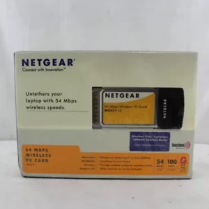 New in Package Netgear wg511vcna 54 MBPS Wireless G PC Card Wifi Network - Picture 1 of 4