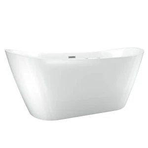 freistehende Badewanne Wanne F23 180x80cm Whirlpool Luft & Wasser - Bild 1 von 8