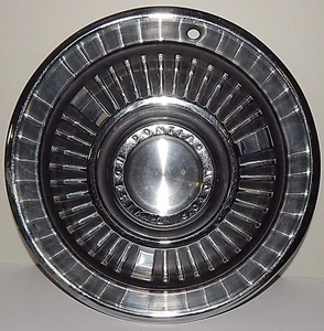 Pontiac Motor Division Hub Cap 14" Wheel Covering Metal Finish Grooved 1960 on - Picture 1 of 12