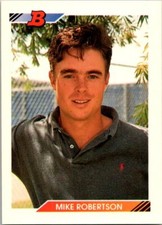 1992 Bowman Mike Robertson  RC 687 Chicago White Sox