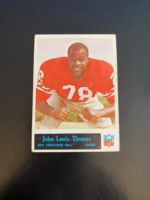 1965 PHILADELPHIA FOOTBALL #181 JOHN LOUIS THOMAS!! $1 SHIPPING!! - Image 1 of 2