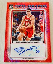 Bogdan Bogdanovic 2022-23 Panini Optic Opti-Graphs Choice Red Autograph Auto