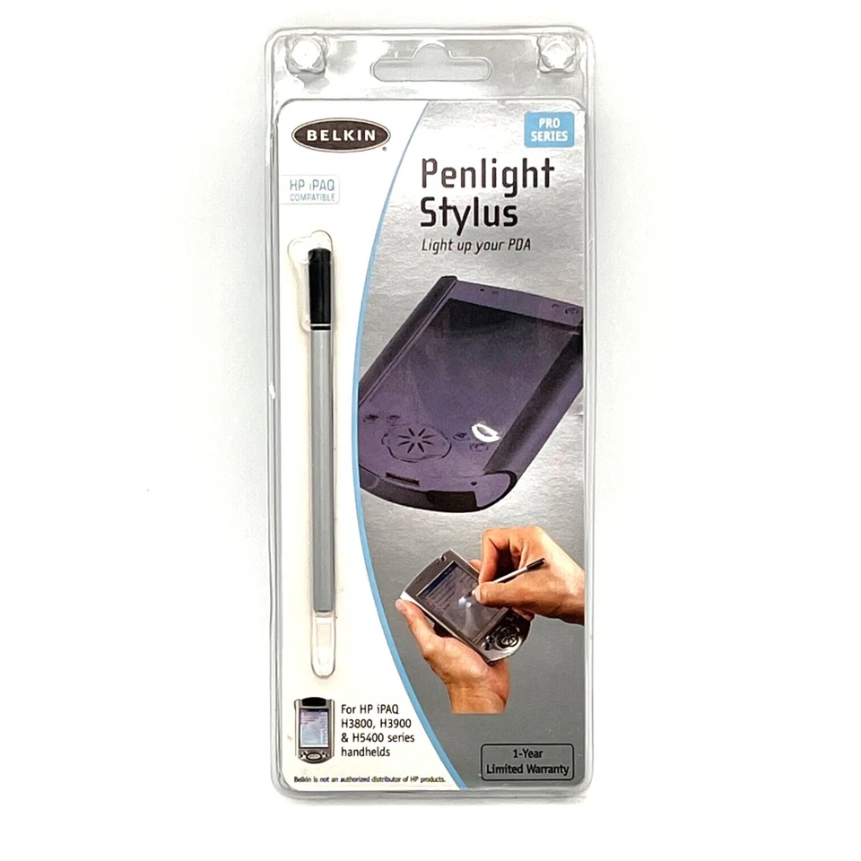 Belkin Penlight Stylus For HP iPAQ H3800 H3900 H5400 Series Handhelds LED Light - Image 1 of 4
