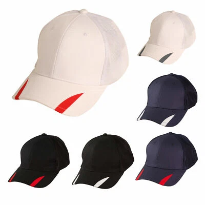 Plain Contrast Peak Trim Cap | 6 Panels Cotton Twill Mesh | Sun Smart Outdoor - image 1 of 4
