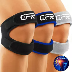 Correa estabilizadora de soporte de rodilla rótula artritis tendón articular dolor correr - Imagen 1 de 19