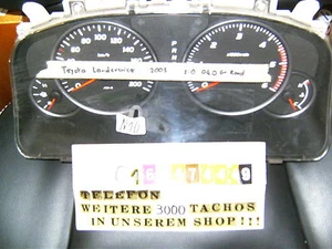 kombiinstrument toyota land cruiser 838006d160 diesel tacho tachometer automatik - Picture 1 of 1