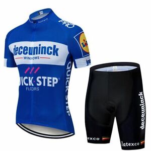 KJX4237 Mens Team Cycling Short Sleeve Jersey Bib Shorts Sets