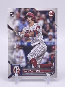 Luke Williams 2022 Bowman Rookie Card RC #11 Philadelphia Phillies - Imagen 1 de 1