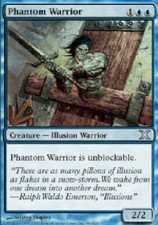 PHANTOM WARRIOR X4 4 4X 10th Edition MTG Magic the Gathering Cards DJMagic
