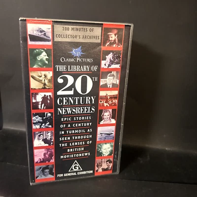 The Library of 20th Century Newsreels VHS Boxset GC Tested No SSS - Image 1 of 4