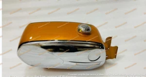 Zündapp Ks 50 Super Sport Type 517-20 Chrome & Gold Painted Petrol Tank 1971 - Picture 1 of 4
