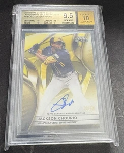 2025 Topps Chrome Black Jackson Chourio /50 Auto - Bild 1 von 2