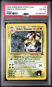 2000 Pokemon Gym Challenge #4 Erika's Venusaur Holo PSA 4 VG-EX w/ SWIRL! - Picture 1 of 2