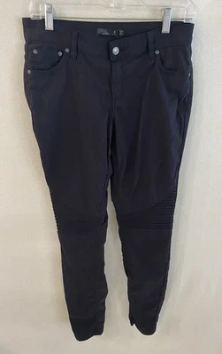 prAna Brenna Moto Pants Women's 8 (30Wx32L) Black Stretch Nylon Climbing - Image 1 of 4