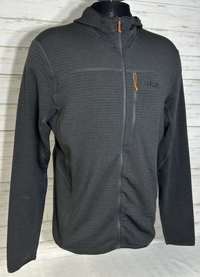 Rab Ascendor Light Hoody Fleece Gray Full Zip Mid-Layer Jacket Mens Size XL ski - Image 1 of 4