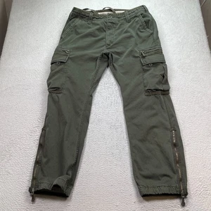 Levi's Men's Tab Twills Cargo Pants 36 x32 Military Y2K Grunge Army Green - Picture 1 of 12