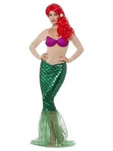 Smiffys Deluxe Sexy Mermaid Costume, Green (Size S) - Picture 1 of 1