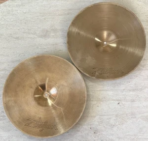 Piatti Hi-Hat Zildjian 14" Avedis A Zildjian Hollow Logo Nuovi Beat - Foto 1 di 6