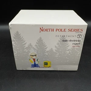 Experto en electricidad estática Dept 56 North Pole Series #6003124 stock de tienda antiguo - Imagen 1 de 6