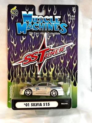 NIB Muscle Machines SS Tuner '01 Silvia S15 T02-45 1:64 Diecast RARE! - Image 1 of 4