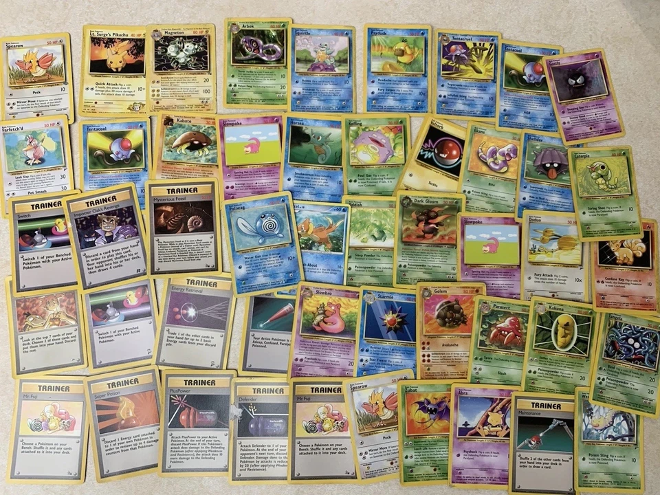 Pokémon TCG Vintage Card Lot WOTC Era, 50+ Cards MP-HP - Image 1 of 1