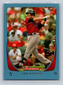 2011 Bowman #27 Chris Johnson Blue Parallel SP 272/500 Astros - Picture 1 of 2