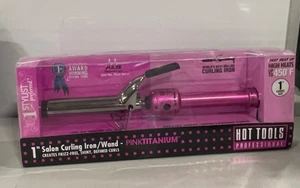 Hot Tools Pink Titanium Curling Iron 1" Professional and Personal Use - Picture 1 of 2