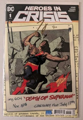 HEROES IN CRISIS #1 NM DYNAMIC FORCES SIGNED VARIANT LTD TO 50 COPIES W/COA - Image 1 of 3