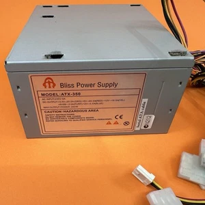 Bliss ATX-350’ 350W ATX Power Supply 240v Tested And Working - Picture 1 of 3