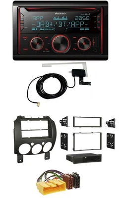 Pioneer 2DIN MP3 DAB USB CD Bluetooth Autoradio für Mazda 2 (ab 2007) - Bild 1 von 4