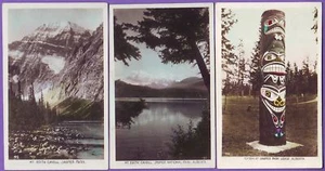 CANADA REAL PHOTO VIEW JASPER,BANFF POSTCARDS[11] - Picture 1 of 3