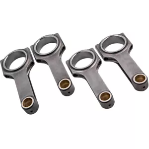 4x Aste di collegamento forgiate H-Beam per Honda Civic CRX D16 ZC SOHC VTEC D Series - Foto 1 di 12