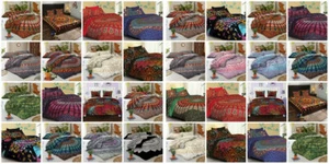 Bedding Set Quilt Duvet Doona Cover King Size Bed Mandala Hippie Gypsy Indien - Picture 1 of 75