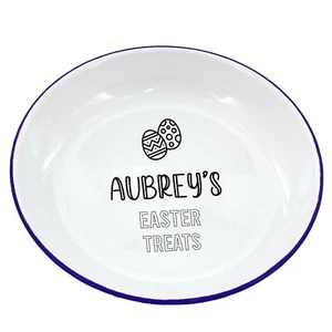 Personalised Easter Treats Enamel Bowl, Easter Gift, Gifts for Children - Picture 1 of 12