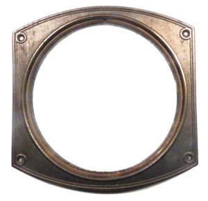 LÁPIDA RCA T8-14 de colección: placa frontal de latón con VIDRIO CENTRAL y tornillos originales - Imagen 1 de 6