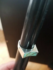 Vintage Sterling Silver Turquoise Inlay Curved Tapered Ring Size 7.5 - Picture 1 of 5
