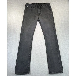 Levis 527 Mens (34X36) Black Boot Cut Fit Dark Wash Rock/Roll Jeans Pants - Picture 1 of 8