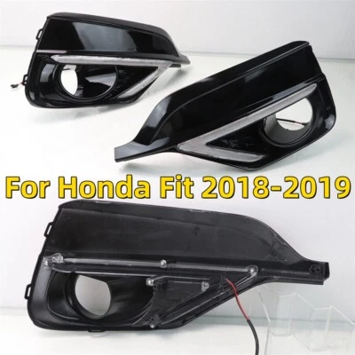 Luz de circulación diurna LED antiniebla DRL para Honda Fit 2018-2019 derecha e izquierda Foto 1 de 4