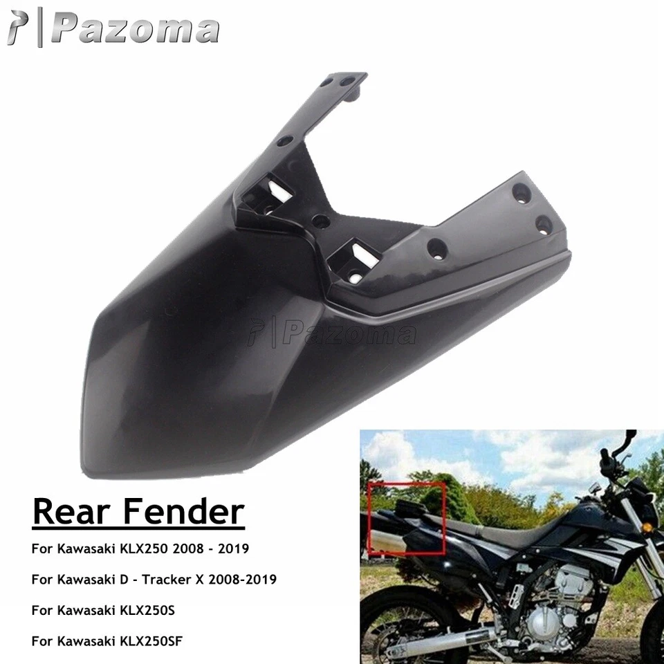 Guardabarros trasero de plástico para Kawasaki KLX250 D-Tracker X KLX250S KLX250SF Foto 1 de 4