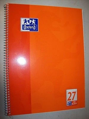 Oxford Collegeblock Spiralblock DIN A 4 liniert Lin. 27 oder Lin. 28 kariert