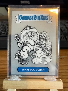 Garbage Pail Kids Chrome Series 1 Pencil Art 2a JUNKFOOD JOHN - Picture 1 of 2
