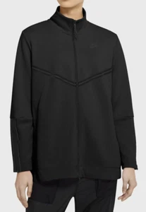 Nike Sportswear Tech Fleece Full Zip Oversized Fit Women Jacket Black CW4296 - Picture 1 of 6