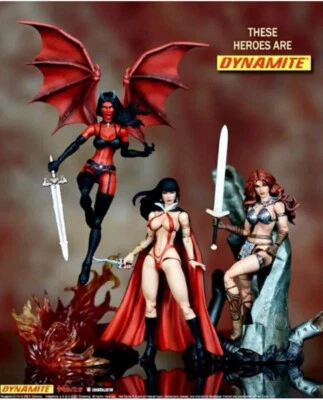 Dynamite Executive Replicas 1/12 6 inch Female Figure LOT of 3 all MIB new - Image 1 of 4