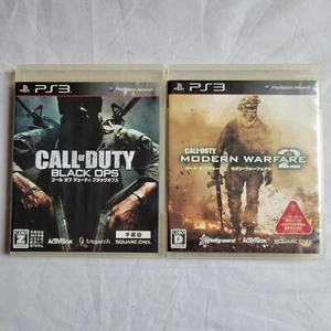 Call of Duty Black Ops & Call Of Duty Modern Warfare 2 PS3 Set NTSC-J SQUARE - Picture 1 of 10
