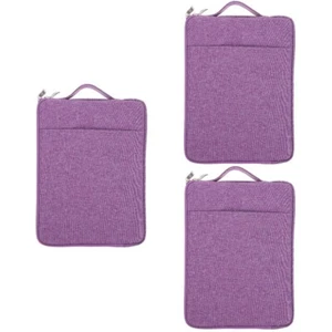 3 Count Denim-Aufbewahrungstasche Notebook-Handtasche Laptoptasche - Bild 1 von 12