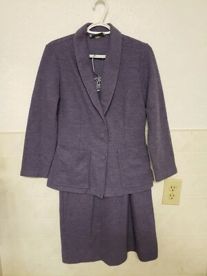 Vintage 1960s-70s Pantessa Purple Suit Set Skirt women's size S-M Jackie O Style - Image 1 of 4