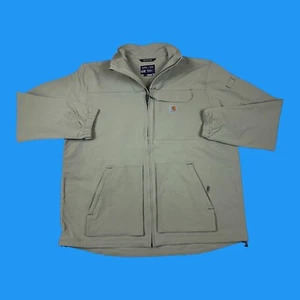 Carhartt Mens Size XL Rain Defender Super Dux  Relaxed Fit Beige Jacket 0J5342-M - Picture 1 of 24
